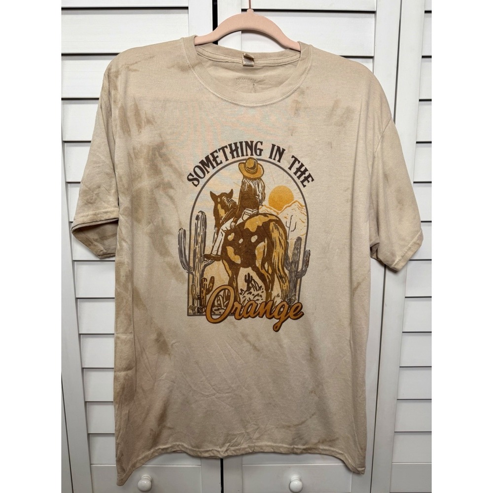 Zach Bryan "Something in the Orange" Tie Dye Graphic T-Shirt Size Large